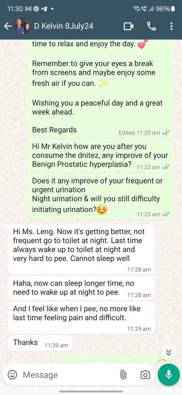Customer WhatsApp testimonial