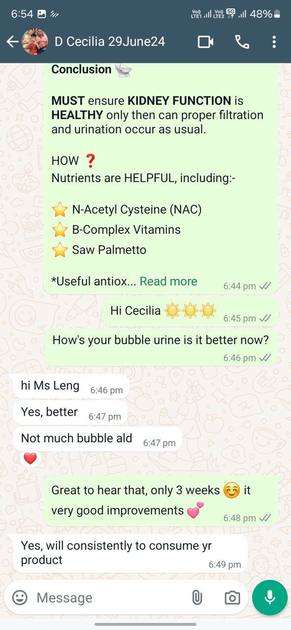 Customer WhatsApp testimonial